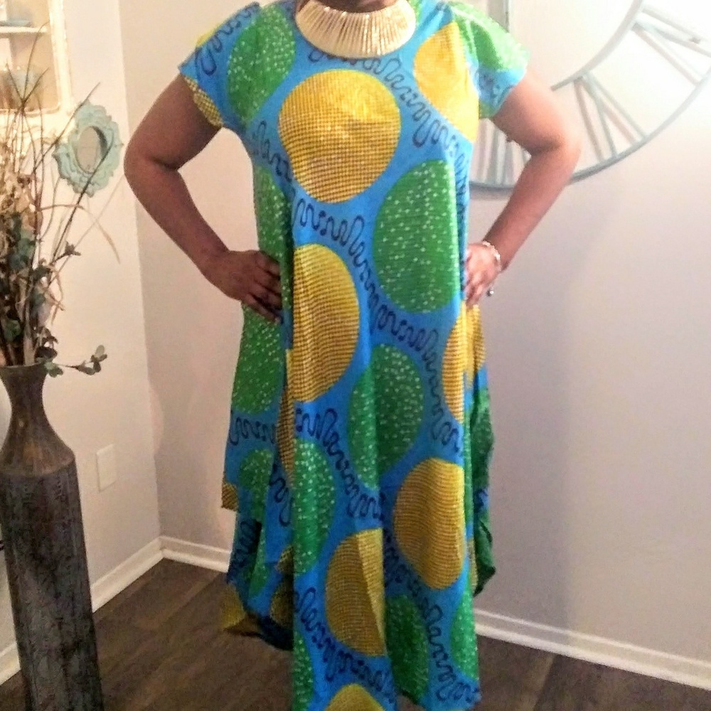 Bright colored dress